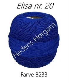 Elisa hæklegarn nr. 20 farve 8233 blå